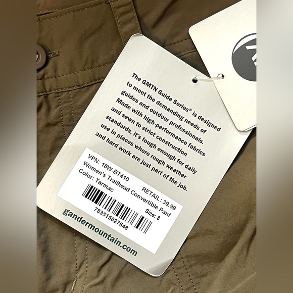 Gander Mountain Guide Series Women’s Trailhead Convertible Pants Sz 8 - Picture 5 of 14